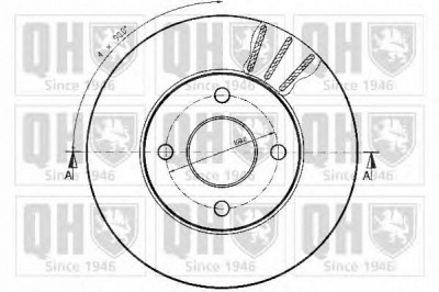 QUINTON HAZELL bdc3582 -  Тормозной диск